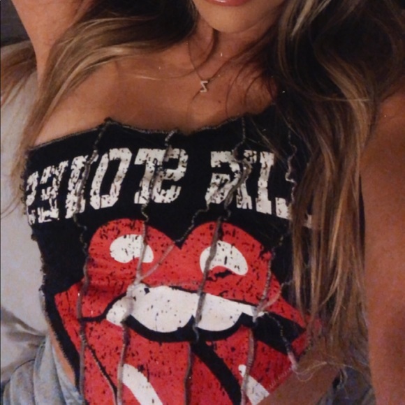 Reworked Rolling Stones band tee - Picture 4 of 4